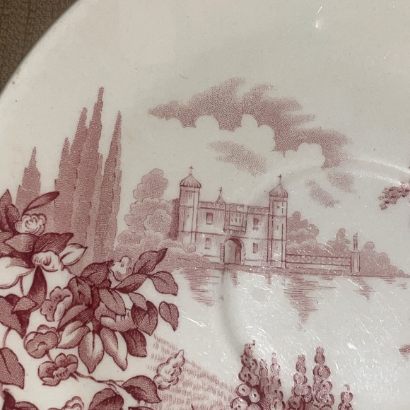 Rare! Vintage Ceramic‎ 7" Bowl Johnson Bros - England Castle On The Lake 118580 - Picture 4 of 6